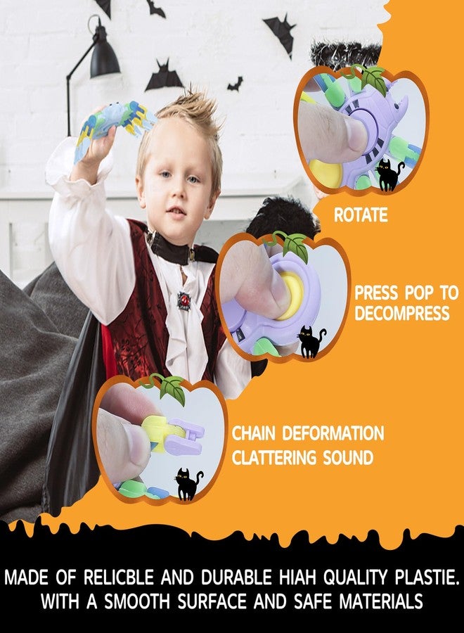 LENDOD Halloween Spider Transformable Fidget Toys - Halloween Party Favors Bulk for Kids and Adults, Glow in The Dark, Halloween Treat Bags Gifts, Pop Sensory Fidget Toys & Home Party Decor-15PCS - Image 3